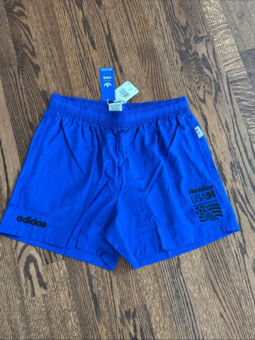 adidas Royal Blue USA 94 Graphic Athletic Shorts